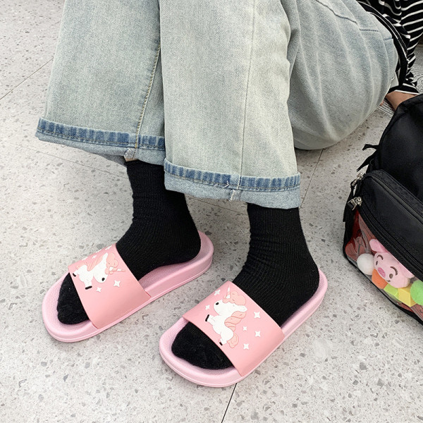 Új modell alkalmi női papucs színes rátéttel