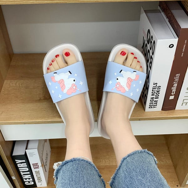 Új modell alkalmi női papucs színes rátéttel