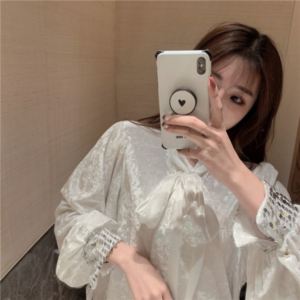 Vintage bársony női ruha gallérral, szalaggal és flitterekkel