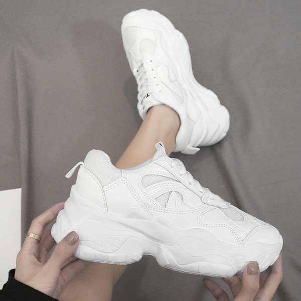 Νέο μοντέλο γυναικεία αθλητικά παπούτσια με σκληρή σόλα και κορδόνια