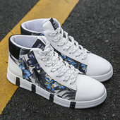 Meeste vabaaja kevadised paelte ja lillemustriga tossud