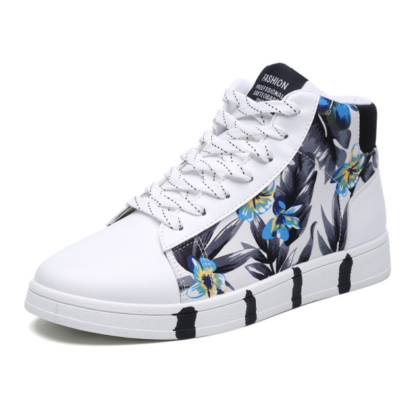 Meeste vabaaja kevadised paelte ja lillemustriga tossud