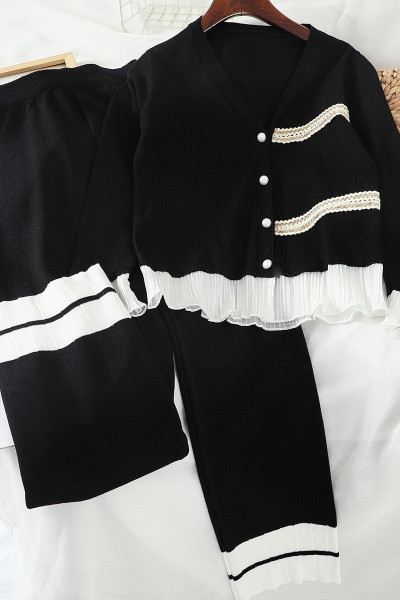 Naiste vabaaja komplekt, mis sisaldab vesti ja pükse