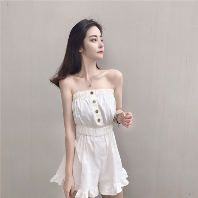 Naiste vabaaja kombinesoon nööpide ja varrukateta