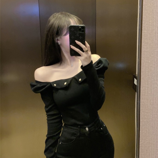 Liibuv naiste pärlitega velvetjersey pluus