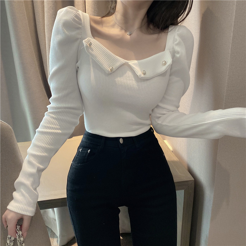 Liibuv naiste pärlitega velvetjersey pluus