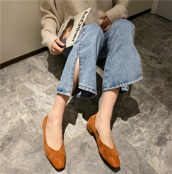 Naiste vabaaja mokassiinid ökoseemisnahast ja puhtast nahast mudelist