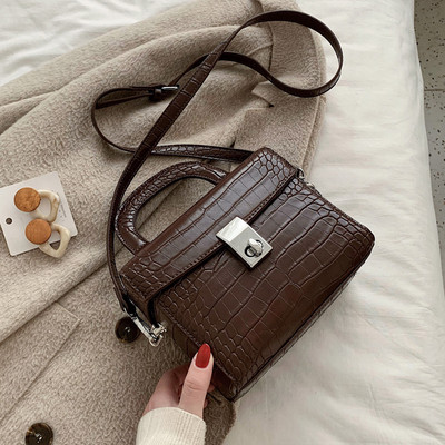 Kaasaegne naiste kott-tüüpi pika sangaga ökonahast kohver