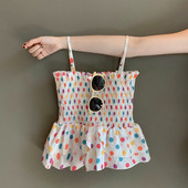 Elastne naiste topp väljalõikega põhjaga