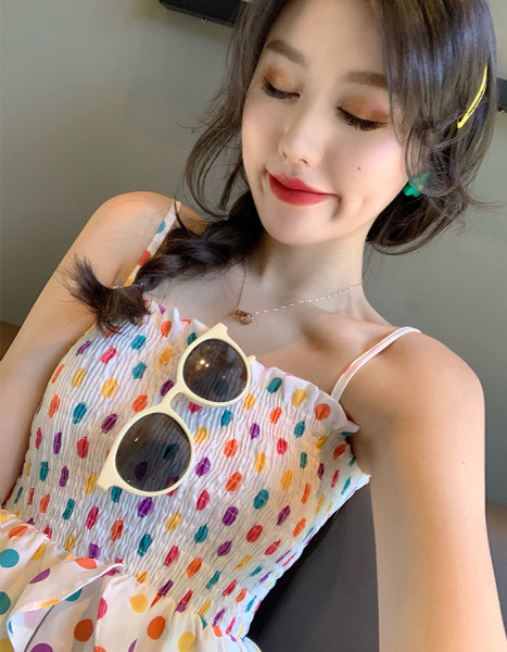 Elastne naiste topp väljalõikega põhjaga