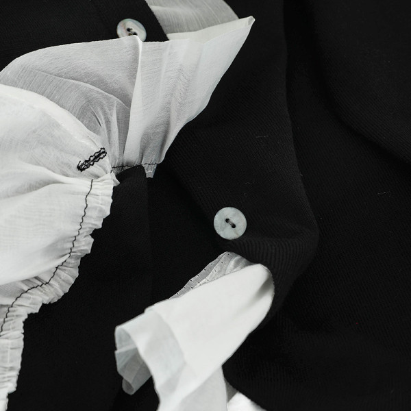 Moodne naiste kootud vest ovaalse krae ja pikkade varrukatega