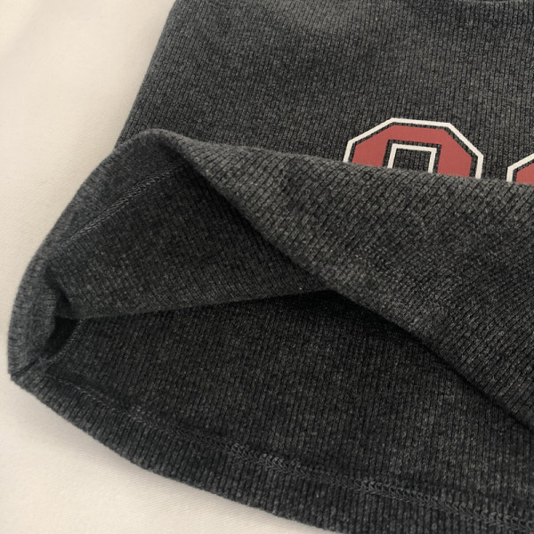 Nappali női rövid kordbársony felső rátéttel