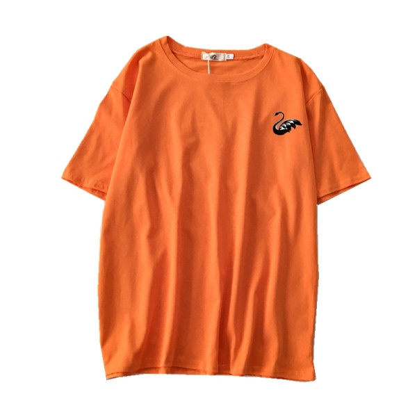 Női alkalmi póló széles modell hattyú rátéttel