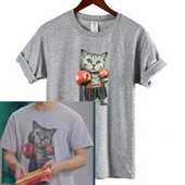 Vabaaja unisex lühikeste varrukate ja aplikatsiooniga T-särk