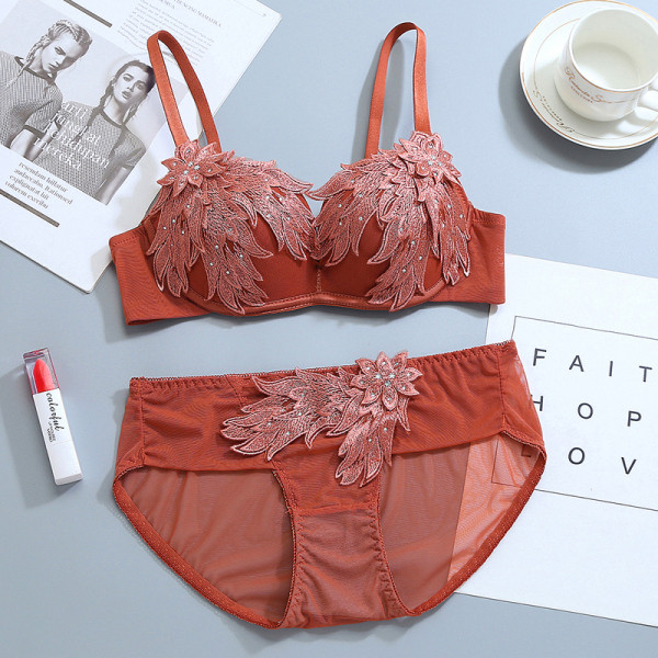 Σετ εσωρούχων σε  - μπικίνι σουτιέν με κέντημα