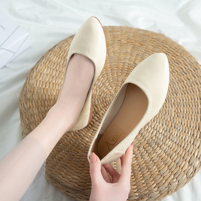 Ежедневни дамски мокасини от еко кожа с равна подметка изчистен модел