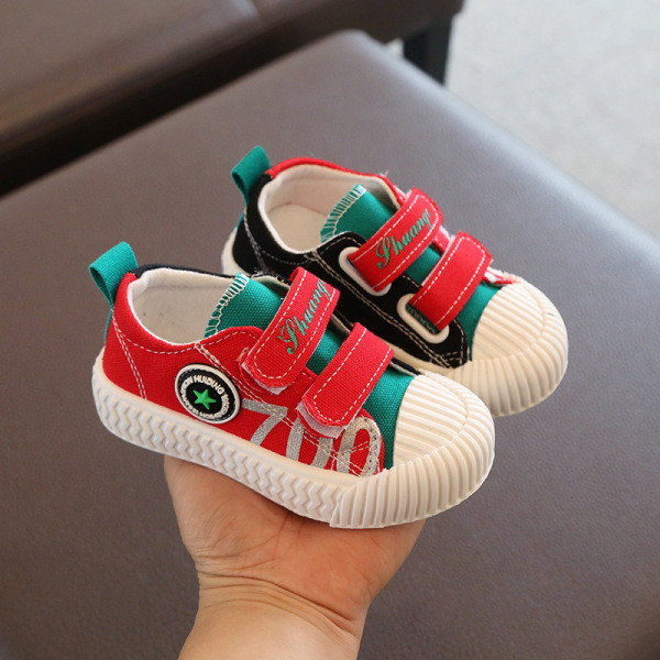 Ежедневни детски кецове с надпис и лепенки за момчета