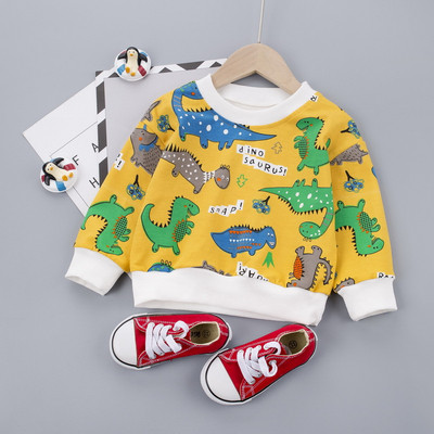 Ikdienas bērnu blūze ar apaļu kakla izgriezumu zēniem