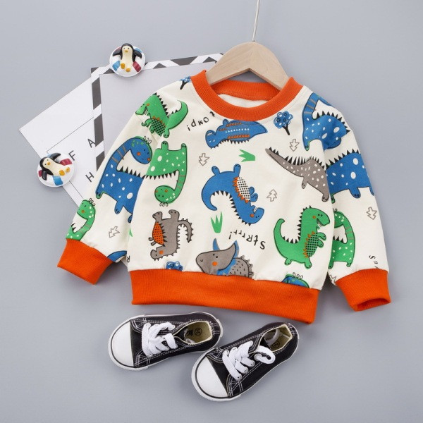 Ikdienas bērnu blūze ar apaļu kakla izgriezumu zēniem