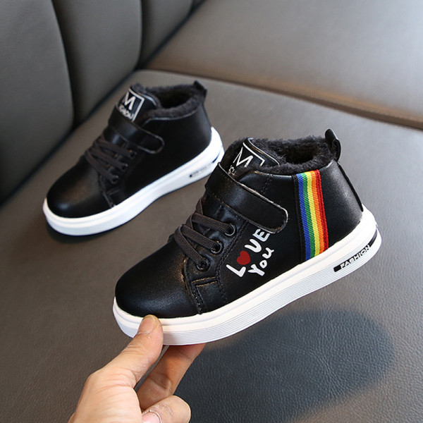 Детски кецове за момичета с надпис и лепенка