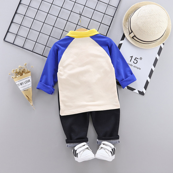 Актуален детски комплект с апликация за момчета