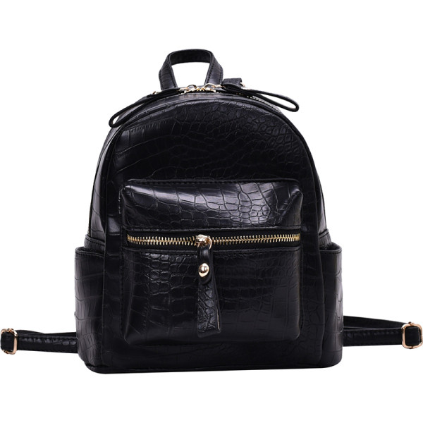 Rucsac casual dama din piele ecologica cu buzunar frontal