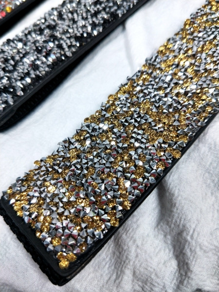 Moodne elastne naiste värviliste kivikestega vöö