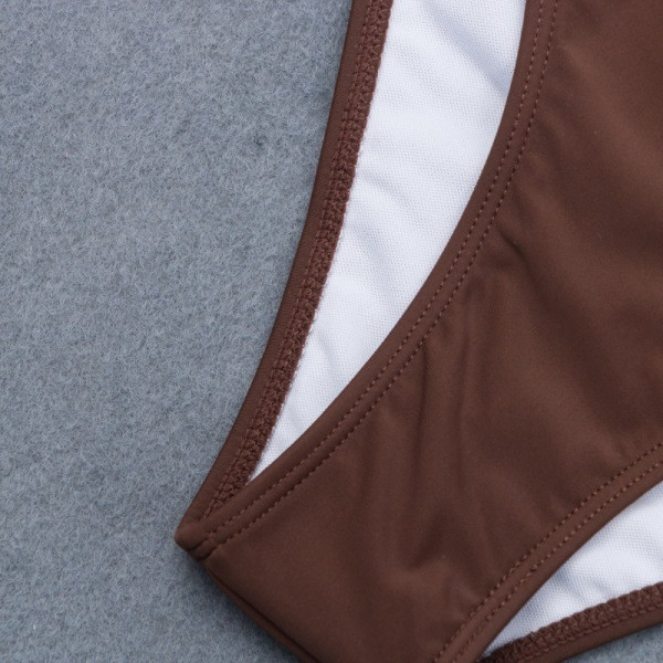 Costum de baie din doua piese cu top tip sutien