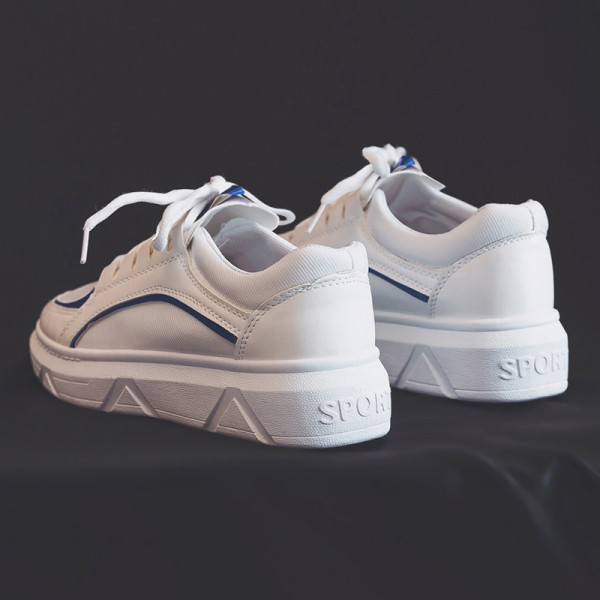 Tenisi casual dama cu sireturi si talpa aspra