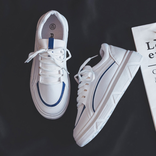 Tenisi casual dama cu sireturi si talpa aspra