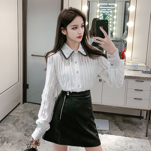 Camasa de dama model nou cu maneci lungi si nasturi