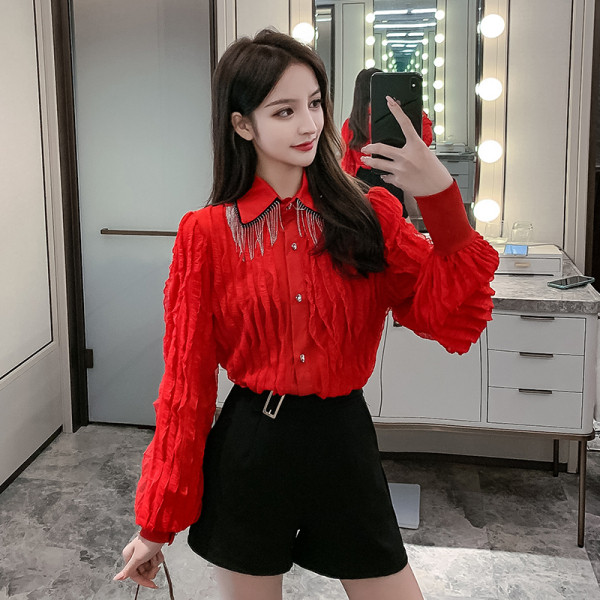 Camasa de dama model nou cu maneci lungi si nasturi