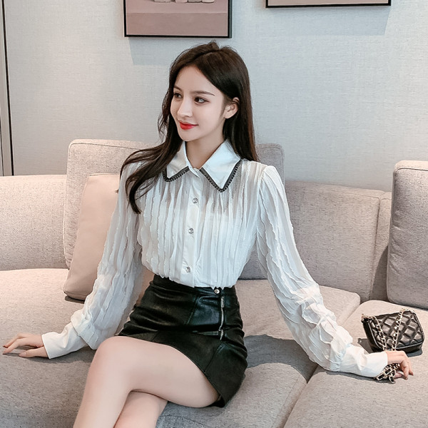 Camasa de dama model nou cu maneci lungi si nasturi