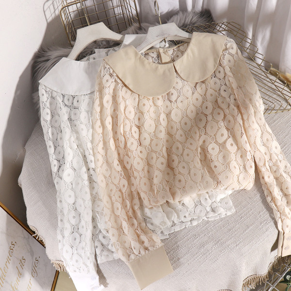 Cămașă modernă de damă cu decolteu oval și broderie