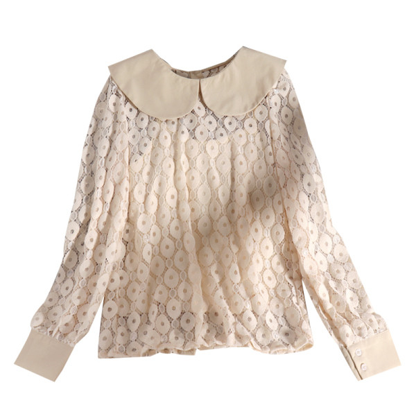 Cămașă modernă de damă cu decolteu oval și broderie