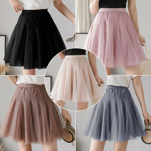 Fusta scurta de dama croiala model cu tul