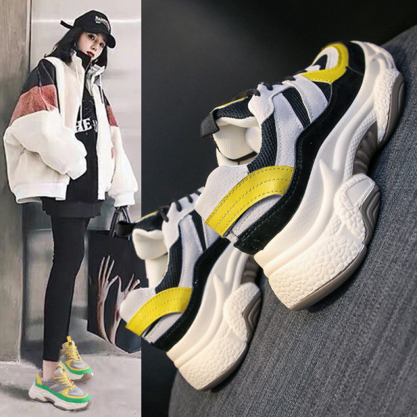 Tenisi casual de dama colorati cu sireturi si talpa aspra