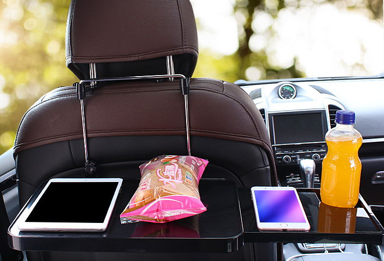 Folding stand for rear seat suitable for dining, laptop