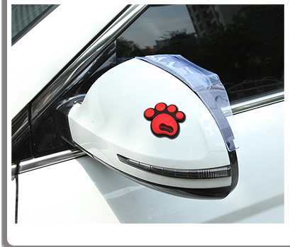 Sticker for each part of the car body in the shape of a paw