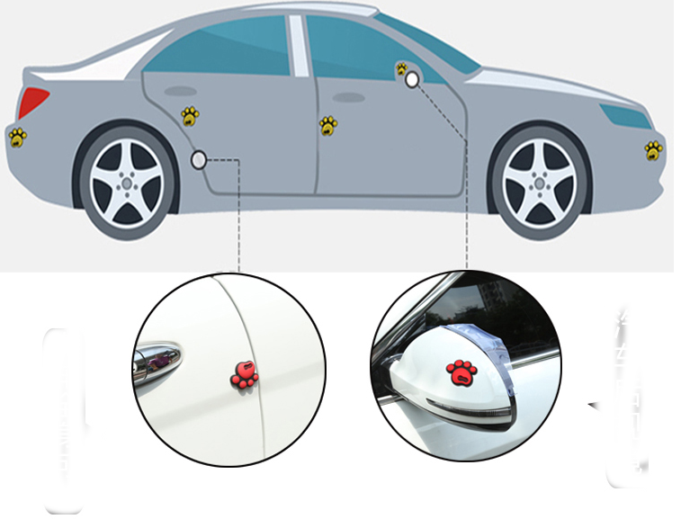 Lipdukas kiekvienai automobilio kėbulo daliai letenos formos