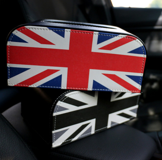 Husa retro din piele - servetel pentru masina