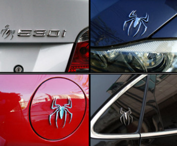 Декоративен стикер за автомобил във формата на паяк