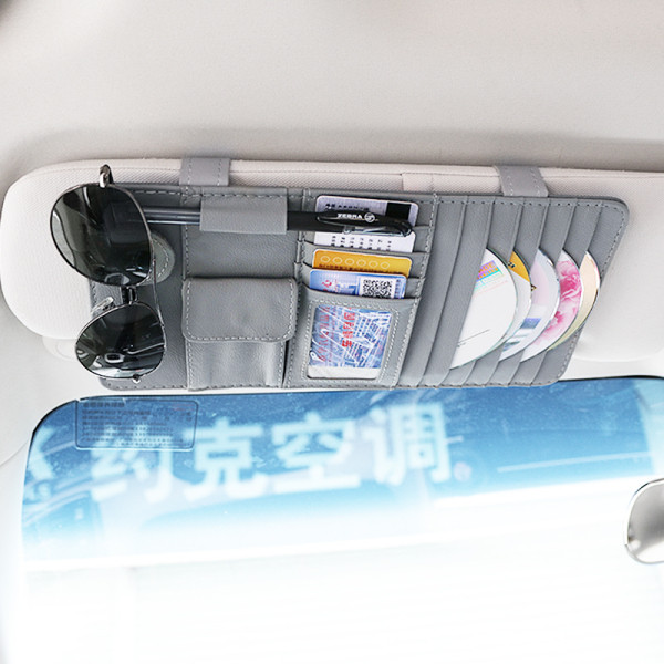 Geanta auto din piele pentru depozitarea discurilor