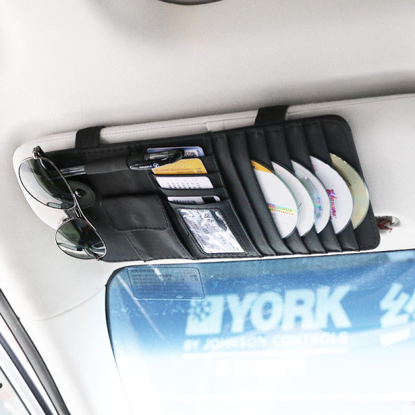 Geanta auto din piele pentru depozitarea discurilor