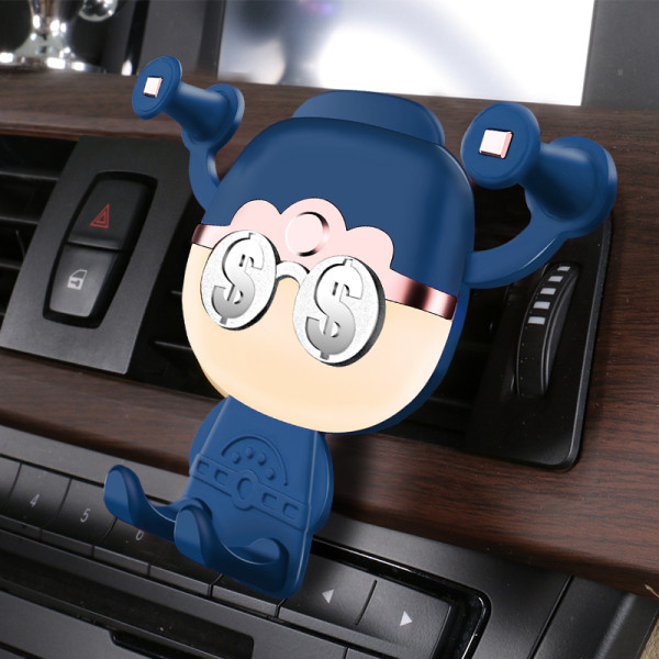 Kreatív univerzális mobiltelefon-állvány az autó klímájára szerelve