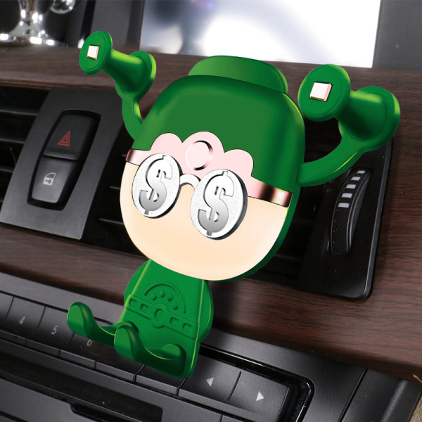 Kreatív univerzális mobiltelefon-állvány az autó klímájára szerelve