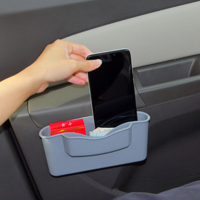 Self-adhesive car box suitable for storing belongings