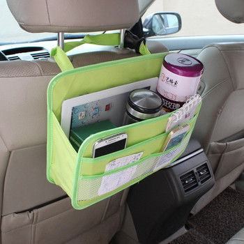 Многофункционален органайзер за кола с няколко джоба подходящ за съхранение на напитки и телефони 