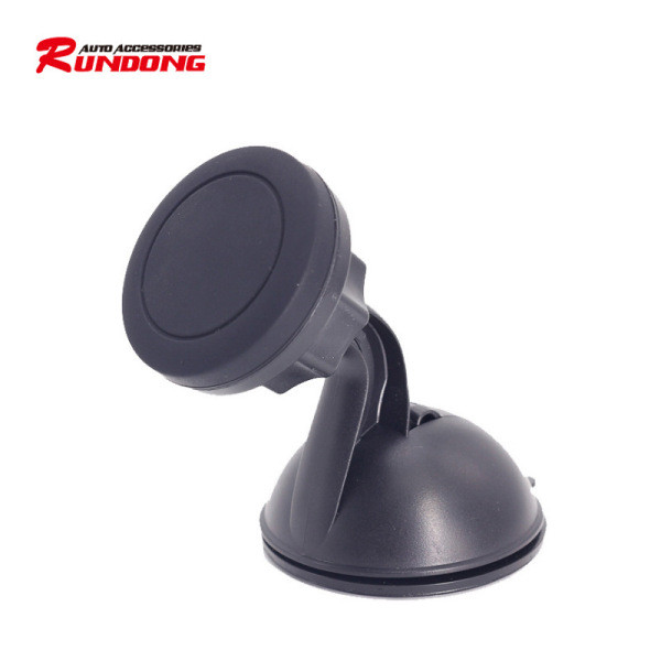 360 fokban forgatható mágneses állvány mobiltelefonhoz és navigációhoz fekete színben