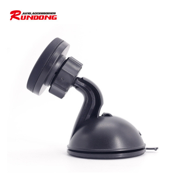 360 fokban forgatható mágneses állvány mobiltelefonhoz és navigációhoz fekete színben